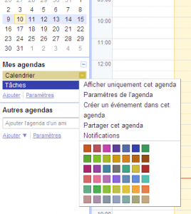 agenda couleur